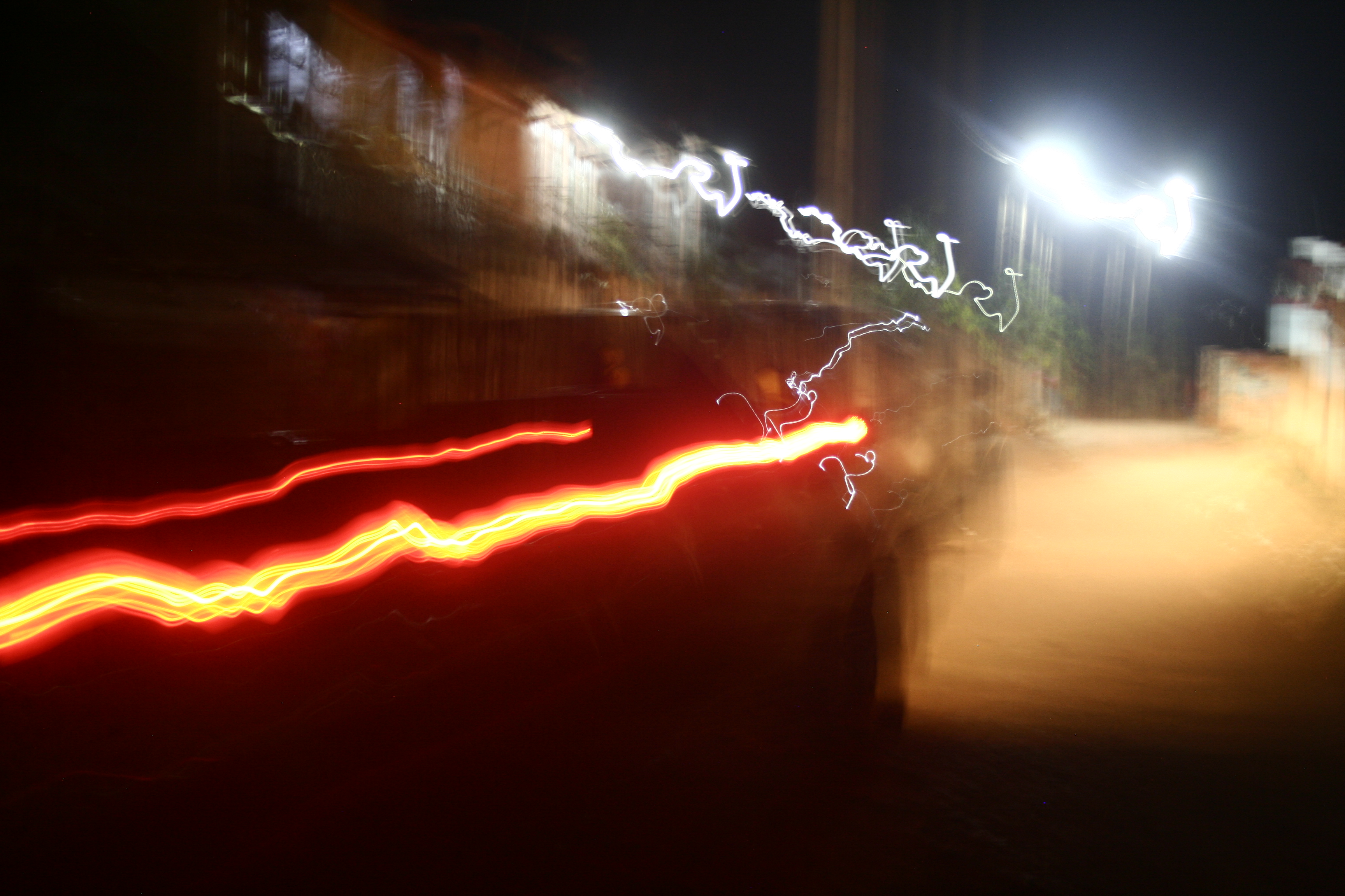 Traînées de lumière